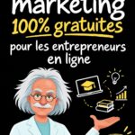 Une personne utilisant un ordinateur avec des outils marketing en ligne, représentant le thème des entrepreneurs digital.