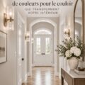 Palette de couleurs vives pour un couloir moderne
