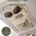 Housses de pad cousues avec des tissus colorés et motifs élégants.