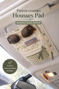 Housses de pad cousues avec des tissus colorés et motifs élégants.