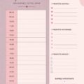 Modèle de planner gratuit sur Canva créé pour aider à organiser son quotidien.