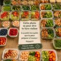 Femme préparant des repas sains pour toute la semaine en cuisine