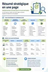 Présentation d'un plan stratégique simple en une page