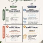Femme travaillant sur un ordinateur avec un carnet de notes pour prioriser ses tâches.