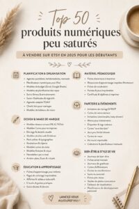 Femme créant des produits numériques pour vendre sur Etsy