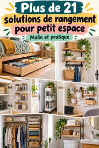 Un débarras bien organisé avec des étagères et des boîtes de rangement