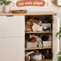 Une pièce bien rangée avec des solutions esthétiques et fonctionnelles, mettant en valeur un intérieur organisé.