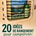 Un intérieur de fourgonnette bien rangé avec des accessoires de rangement