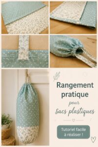 Tuto de rangement de sacs plastiques dans une cuisine bien organisée