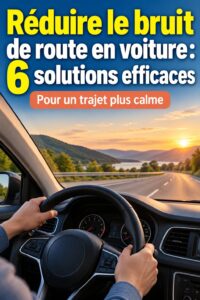 Photo d'une voiture avec des accessoires pour réduire le bruit de route