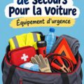 Sac de voiture d'urgence préparé avec essentiels pratiques pour les femmes
