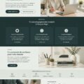 Capture d'écran d'un site web de consultant freelance, avec un design soigné et professionnel.