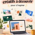 Capture d'écran d'un site créatif réalisé sur Squarespace, illustrant un design moderne et inspirant.