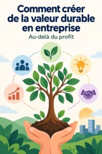 Femme d'affaires réfléchissant à des stratégies de création de valeur pour son entreprise.