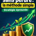 Femme souriante en train d'utiliser un ordinateur pour gérer ses investissements boursiers.
