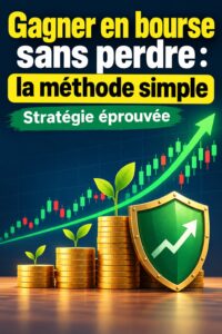 Femme souriante en train d'utiliser un ordinateur pour gérer ses investissements boursiers.