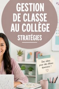 Classe de collège dynamique avec un enseignant interagissant avec les élèves