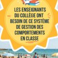 Un enseignant utilisant un système de gestion du comportement en classe.