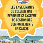 Un enseignant utilisant un système de gestion du comportement en classe.