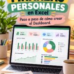 Femme utilisant un tableau de bord Excel pour gérer ses finances personnelles.