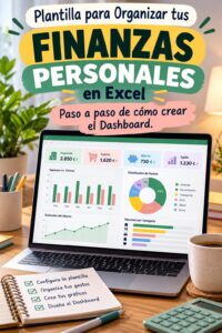 Femme utilisant un tableau de bord Excel pour gérer ses finances personnelles.