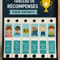 Un tableau de récompenses coloré avec des étoiles et des stickers pour motiver les enfants