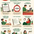 Femme travaillant efficacement avec une méthode Pomodoro