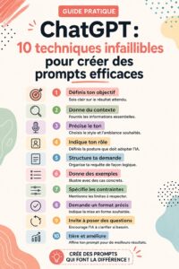 Femme utilisant ChatGPT pour créer des prompts efficaces