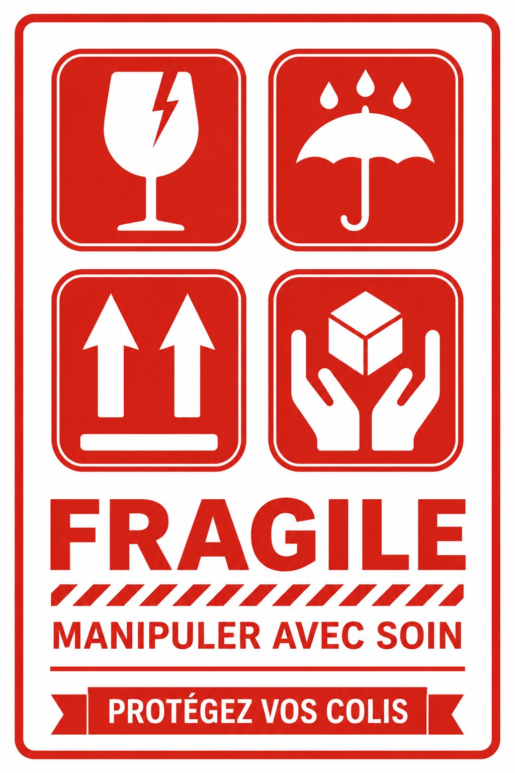 Téléchargez votre étiquette 'Fragile' gratuite et pratique