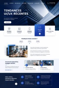 Femme travaillant sur un projet UI/UX avec des tendances modernes.