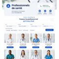Un aperçu d'un site web médical aux couleurs apaisantes, conçu avec un thème WordPress.