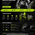 Capture d'écran d'un site de fitness utilisant un thème WordPress moderne