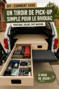 Tiroir de camion DIY, parfait pour le rangement en plein air