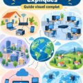 Un schéma illustrant les différents types de réseaux informatiques