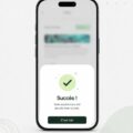 Visuel d'une application mobile avec une interface utilisateur minimaliste